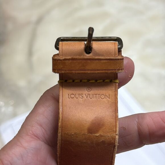 Authentic Louis Vuitton Vanchetta Luggage Tag with Poignet Keepall C - Picture 13 of 13